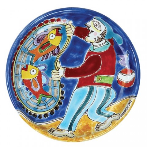 Circular Plate DS 15 cm Fisherman  PT15DS-9 Circular Plate DS 15 cm Fisherman  PT15DS-9